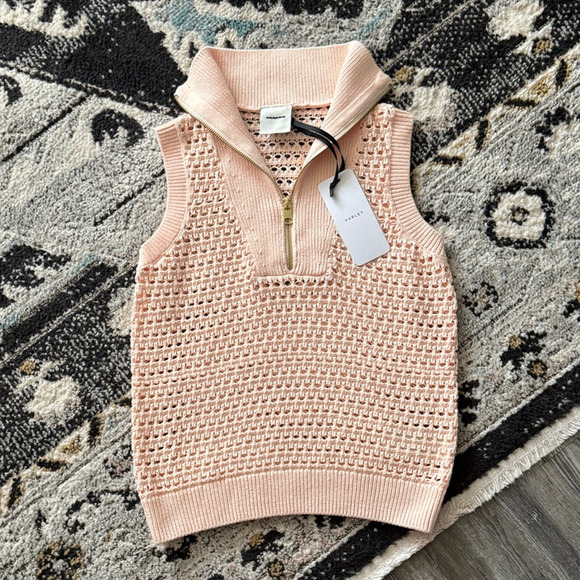 Varley Bains Half Zip Tank Peony - Picture 5 of 6